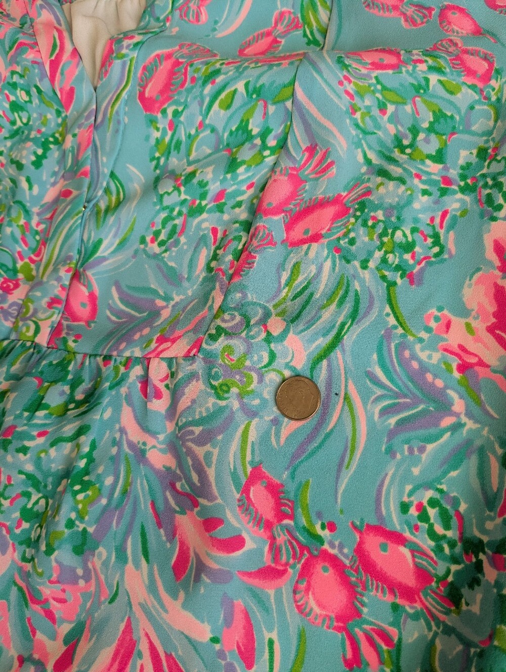 Lily Pulitzer Gabriel Dress Sz 10 - Picture 11 of 12